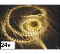 24v STRISCIA STRIP STRINGA LED 5m ADESIVA BIANCO CALDO 300x smd3528 24w C4B3