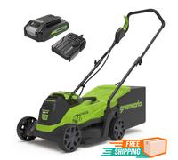 24V Tagliaerba a Batteria con Motore Brushless per Piccoli Prati Fino a 140m²