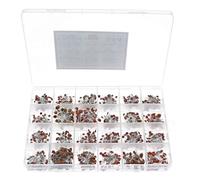 24Value/Box Ceramic Capacitor Assortment Kit 2PF-0.1UF 50V Ceramic Capacitors Set 22PF 47PF 100nF 104 Electronic Capacitor Pack RUAJOGYNVM