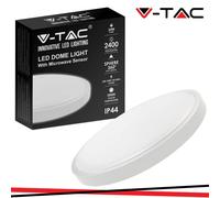 24W LED DOME LIGHT ROTONDO MICROWAVE SENSOR CORNICE BIANCA 4 - Naturale - 030004