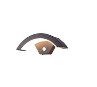 24W Led Wall Light Indoor Die-Alumioutdoor Wall Sconce Black Sensor Wall Lantern Ip65 Waterproof Wall Lights Metal Wall Lighting For Living Room, Bedroom, Corridor, Stairs And Hallw