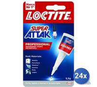 24x ADESIVO SUPER ATTAK PROFESSIONAL grammi 5,5