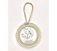 24X Appendino Legno con ANGELO 6 cm decorazione BOMBONIERA 0W0T