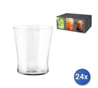 24x Bicchieri In Vetro Trasparente, 370Ml Per Acqua, H&H