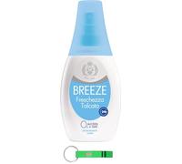 24x Breeze Freschezza Talcata Deodorante Deo Vapo 0% Sali di Alluminio e Gas 75ml + Portachiavi Beni Culinari in Omaggio