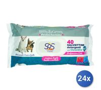 24x Bundle Billy Genny 40 Salviette Detergente Animali Loto