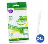 24x Bundle Clendy 25 Posate Coltelli Riutilizzabili