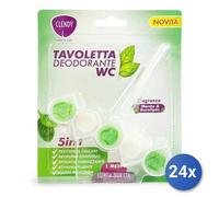 24x Bundle Clendy Tavoletta Wc 5 In 1 Menta/Eucalipto