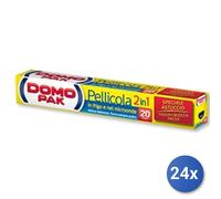 24x Bundle Domopak Pellicola 2In1 Mt.20 Microonde