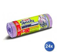 24x Bundle Domopak Sacchi pattumiera Spazzy 52x54 (28 L) 15 pz blu