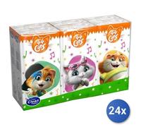 24x Bundle Fazzoletti Disney 44 Cats X6 Bimbi