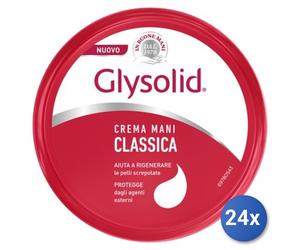 24x Bundle Glysolid Crema Mani Scatola 100 Ml Rossa