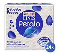 24x Bundle Lines Assorbenti Petalo Ali Notte 10/9 Offerta
