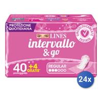 24x Bundle Lines Intervallo Salvaslip 40 Pezzi Ripiegati
