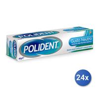 24x Bundle Polident Crema Adesiva X Dentiere 40 Grammi Gusto Neutro