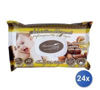 24x Bundle Salviette Baby 72 Piuma Lady Olio Di Argan Made In Italy
