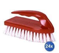 24x Bundle Spazzola Bucato Nylon Con Manico