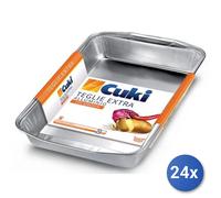 24x Bundle Teglie Alluminio 8 Porz. Cuki Alto Spessore 2 Pezzi