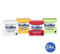 24x Bundle Tovaglioli 33X33 2 Veli Scottex Colorati