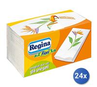 24x Bundle Tovaglioli 40X40 2 Veli Regina Ripiegati A Fiori