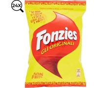 24x Buste Patatine Fonzies Gli Originali Croccantini di Mais a Formaggio 24x100g