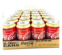Coca Cola Bibita Analcolica Gusto Vaniglia Confezione da 24 Lattine da 330 ml