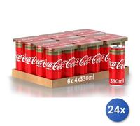 24x Coca Cola Lattina Ml 330 Senza/Caffe