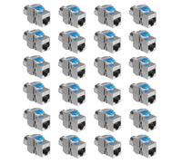 kwmobile Connettore Cavo di Rete CAT8 - Set 24x Moduli Keystone Jack RJ45 Prolunga Cavo Ethernet LAN - Modulo Schermato Accoppiatore Cat 8-40 Gbit/s