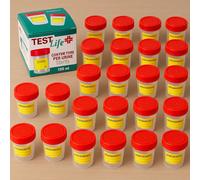 24x Contenitore Urine Sterile 120ml - Monouso con Tappo e Scatola Inclusa