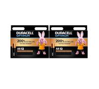 24X Duracell AA Optimum (2 Blister Da 12 Batterie) 24 Pile (MX1500/STILO/MIGNON)