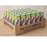 24x Ferrero Estathe Zero Pesca Lattina 33cl Senza Zuccheri Tè Freddo Fresco