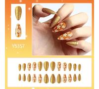 24x Inverno Falsi Chiodi Pressa Unghie Copertine Piene Bastoncini Manicure Artificiali Scintillanti Forniture Falsi Scintillanti A Copertina