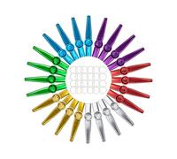24x Kazoo in metallo regalo Kazoo strumenti musicali per pianoforte tastiera