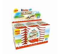 24x Kinder Creamy Confezione da 24 Cioccolato al Latte e Cacao con Riso Estru...