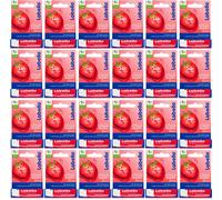 24x Labello Liposan Strawberry Shine Caring Lip Balm-Strawberry Aroma VENDITO...