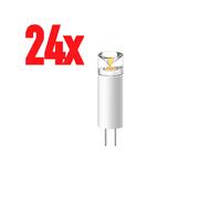 24x LED Lampadina 1,4W G4 3000K 12V 136lm Chiaro Set Bianco Caldo Presa a Spina [EEK: F]