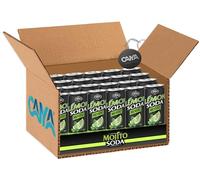 24X Lemonsoda Mojito L'Originale Analcolico Italiano Lemon Soda 330ml [CAIYA® BOX da 24 Lattine] - Drink Summer 2023