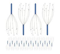 24x massaggiatore testa ragno spider 12 bracci gratta-testa capo metallo blu