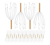 24x massaggiatore testa ragno spider 12 bracci gratta-testa capo metallo dorato