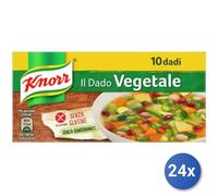 24x Multipack Dadi Knorr Vegetale 10 Cubi Senza Glutine