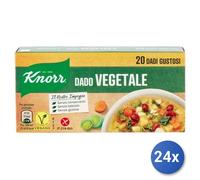24x Multipack Dadi Knorr Vegetale 20 Cubi Senza Glutine