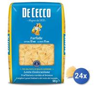 24x Multipack De Cecco Pasta di semola Farfalle n. 93 gr. 500