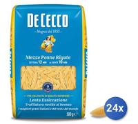 24x Multipack De Cecco Pasta di semola Mezze Penne Rigate n. 141 gr. 500