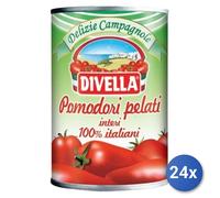 24x Multipack Divella Pomodori Pelati Gr 400