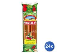 24x Multipack Divella Semola 08 Spaghetti Tricolore Gr 500