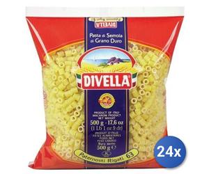 24x Multipack Divella Semola 63 Paternosti Rigati Gr 500