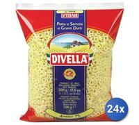 24x Multipack Divella Semola 75 Anellini Gr 500