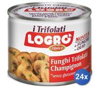 24x Multipack Funghi Logro Trifolati Lattina Gr 180