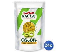 24x Multipack Sacla Olive Rondel Verdi Bust Gr 185