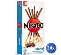 24x Multipack Saiwa Biscotti Mikado Cioccolata-Latte Gr 39